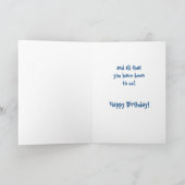 Broer in de Kaart van de Verjaardag van de Wet (Binnen)