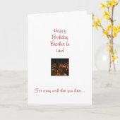 Broer in de Kaart van de Verjaardag van de Wet (Gele Bloem)