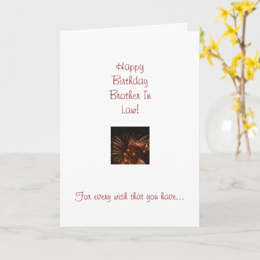 Broer in de Kaart van de Verjaardag van de Wet (Gele Bloem)