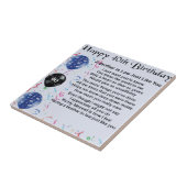 Broer in de Verjaardag van het Gedicht veertigste Tegeltje (Zijkant)