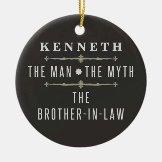 Broer in de wet het Man de mythe Keramisch Ornament (Voorkant)