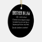 Broer in Law Definition T-shirt Gift Keramisch Ornament (Rechts)
