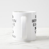 Broer-in-law-Mok, zwager geschenk Grote Koffiekop (Achterkant)