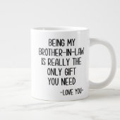 Broer-in-law-Mok, zwager geschenk Grote Koffiekop (Rechts)