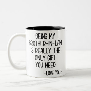 Broer-in-law-Mok, zwager geschenk Tweekleurige Koffiemok