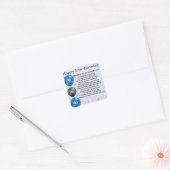 Broer in Law Poem 30th Birthday Vierkante Sticker (Envelop)