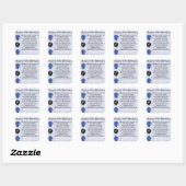 Broer in Law Poem 40th Birthday Vierkante Sticker (Vel)