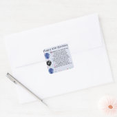 Broer in Law Poem 40th Birthday Vierkante Sticker (Envelop)