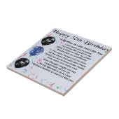 Broer in Law Poem 50th Birthday Tegeltje (Zijkant)