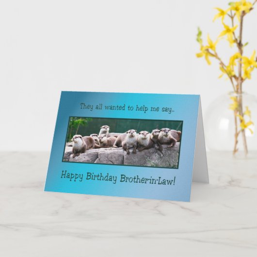 Broer-in-law Verjaardag met anderen Kaart (Gele Bloem)