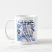 Broer in rechtengedicht 60e verjaardag koffiemok (Links)