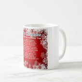 Broer in rechtengedicht - kerstontwerp koffiemok (Voorkant rechts)