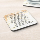 Broer in rechtsgedicht - Cream Bier Onderzetter (Linkerzijde)