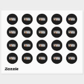 Broer is een krijger MS Multiple Sclerosis Awarene Ronde Sticker (Vel)