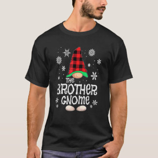 Broer Kabouter Buffalo Plaid Kerst Overeenkomstige T-shirt