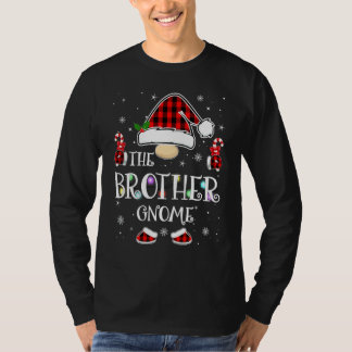 Broer Kabouter Buffalo Plaid Overeenkomstige Famil T-shirt