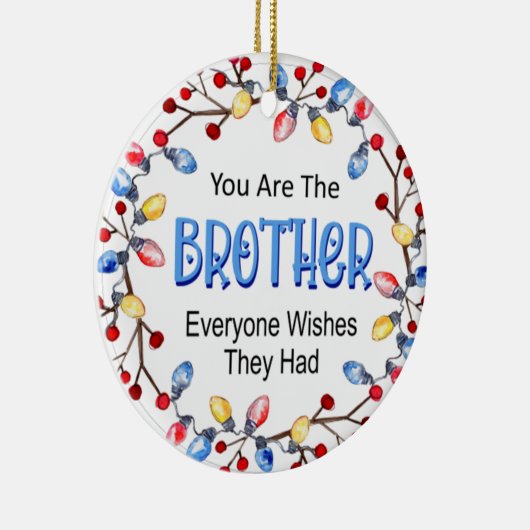 Broer kerstlampjes Ornament (Rechts)