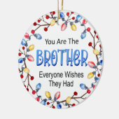 Broer kerstlampjes Ornament (Links)