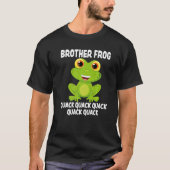 Broer Kikker Dier Pun Liefde Amfibie Toad Kikkers T-shirt (Voorkant)