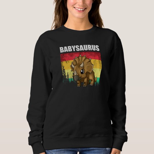 Broer Kleine Babysaurus Cute Din Trui (Voorkant)