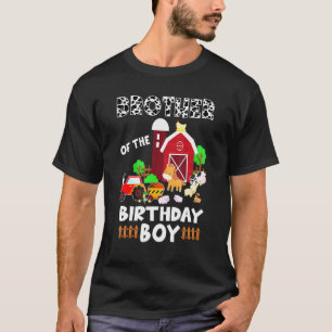 Broer Koe Boerderij Verjaardag Meisje Erf Familie  T-shirt