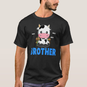 Broer Koe Cute Koe Boer Verjaardag Matching Fami T-shirt