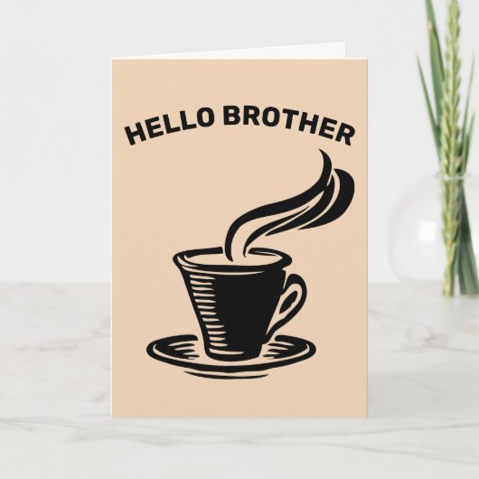 BROER, KOFFIELIEFHEBBER ANSICHTKAARTEN KAART (Voorkant)