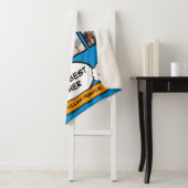 Broer Leuk Koel Stripboek Blauwe Moderne Fotocolla Sherpa Deken (In situ)