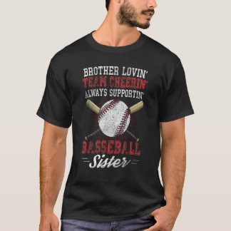 Broer-liefdesteam honkbal t-shirt