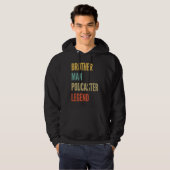 Broer Man Podcaster Legende Hoodie (Voorkant volledig)