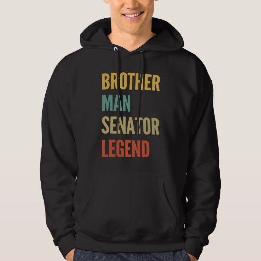 Broer Man Senator Legende Hoodie (Voorkant)