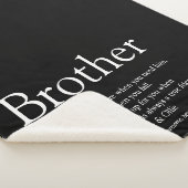 Broer Modern Zwart en Wit Leuk Koel Sherpa Deken (3/4)