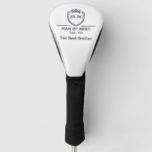 Broer Monogram Eerste Letter Man Van Verdienste Ve Golfheadcover (Voorkant)
