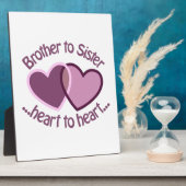 Broer naar zuster fotoplaat (Zijkant)