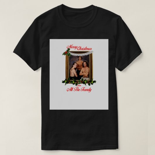 Broer Ninjas Vrolijk Kerstfeest van de hele famili T-shirt (Design voorkant)