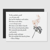 Broer of zuster Sentimental Poem Black en roze (Voorkant / Achterkant)