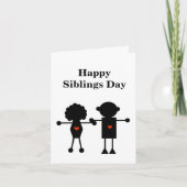 Broer of zuster Siblings Day Card Kaart (Voorkant)