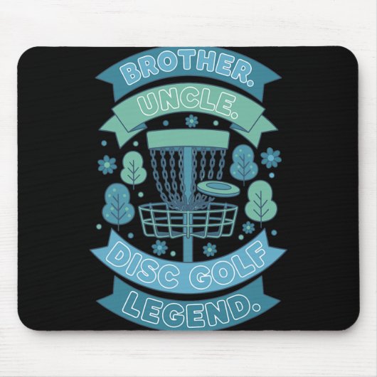 Broer Oom Disc Golf Legende Nner  Muismat (Voorkant)
