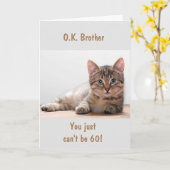 **BROER** OP UW *60e* BIRTHDAY-Kaart Kaart (Gele Bloem)