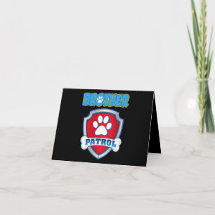 Broer Patrouille T-shirt - Hond Moeder Vader Cadea Kaart