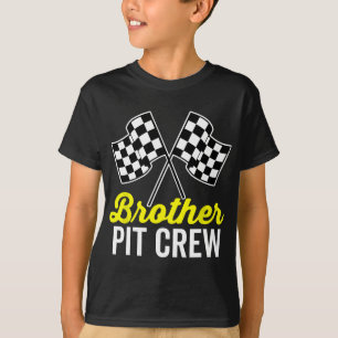 Broer Pit Crew for Racing Party Costume Dark T-shirt