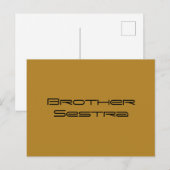 Broer SESTRA Orphan Black, transgender kloon, geo Briefkaart (Voorkant / Achterkant)