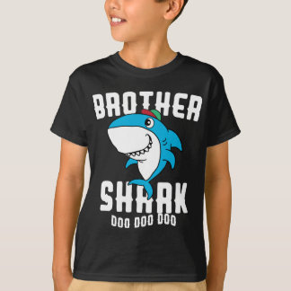 Broer Shark Boys Birthday Halloween Kerstmis T-shirt