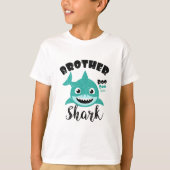 Broer Shark Cute Cute Baby Shark Design Matching T-shirt (Voorkant)