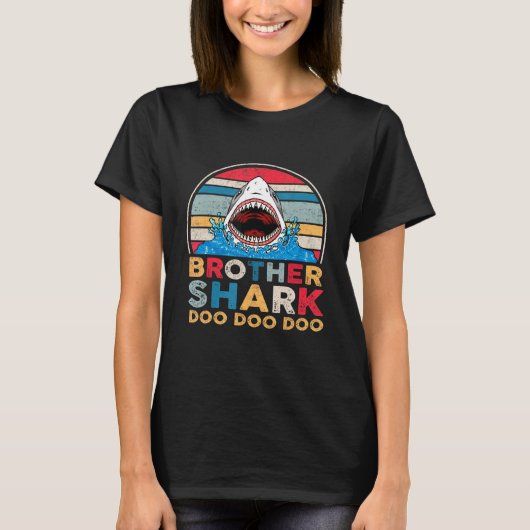 Broer Shark Doo Doo T-shirt perfecte vaderdag (Voorkant)
