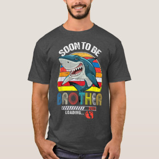 Broer Shark Fathers Day Snel Broer Est 2 T-shirt