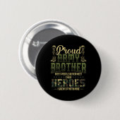Broer Shirt Patriottische militaire vetera van het Ronde Button 5,7 Cm (Voorkant /achterkant)