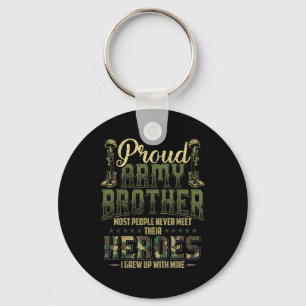 Broer Shirt Patriottische militaire vetera van het Sleutelhanger