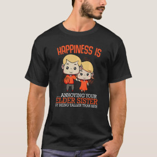 Broer Siblings Matching Birthday Oldest Fun Rela T-shirt