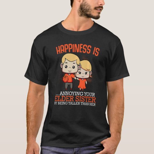 Broer Siblings Matching Birthday Oldest Fun Rela T-shirt (Voorkant)